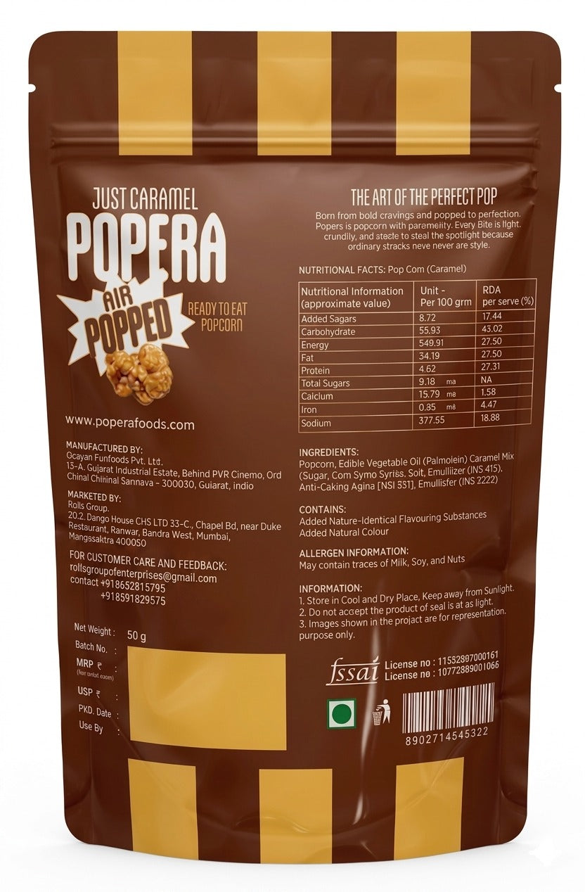 Just Caramel ( Pack of 3 ) 100g Large